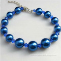 Custom Blue Pearl beaded Bracelet
